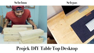 Membuat Table Top Dari Potongan Kayu Pine Kecil | VLOG² 195