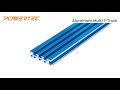 Powertec multi ttracks  36 long  3 high  universal t track aluminum extrusion 71223 