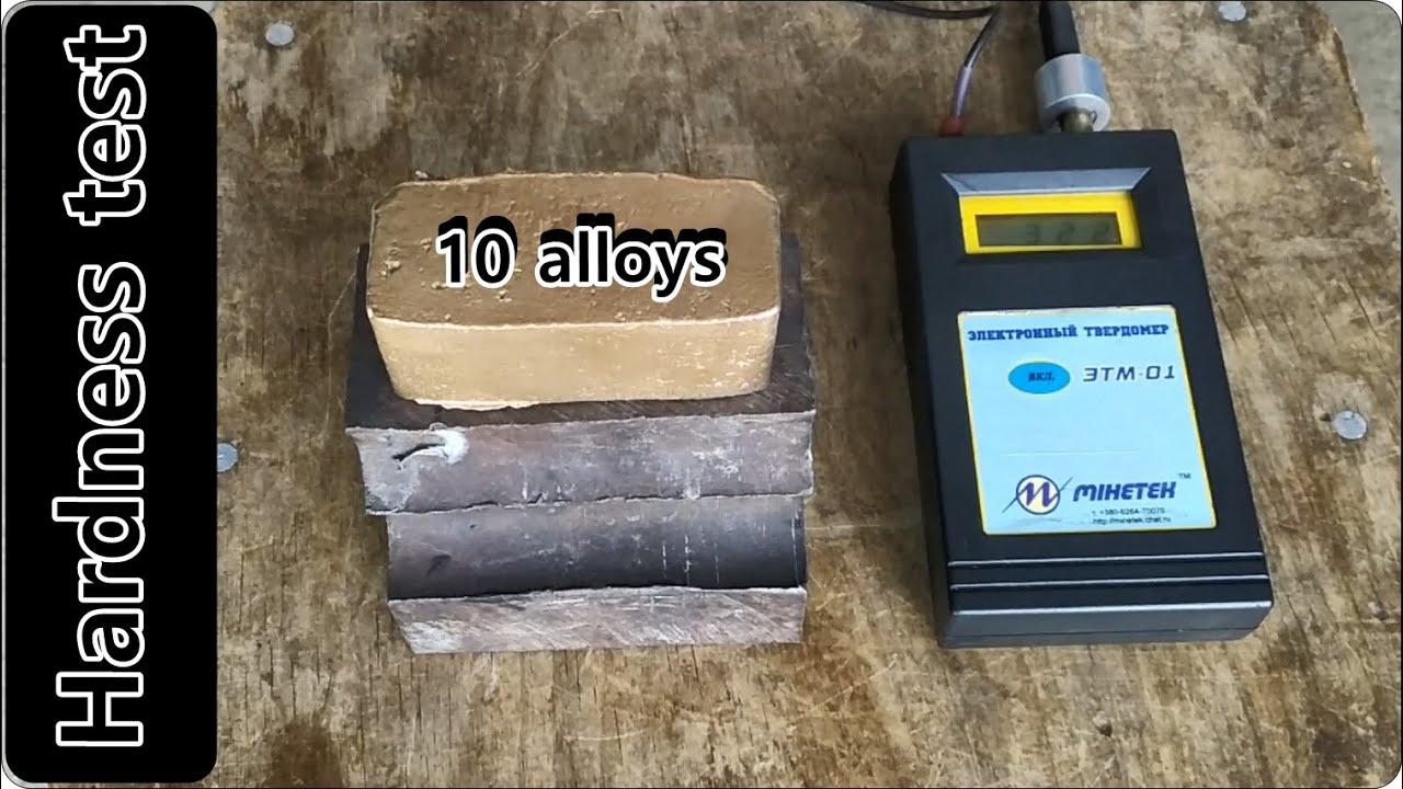 Which alloy is the hardest? Hardness test of 10 metals YouTube