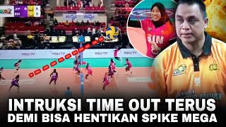 PANAS DINGIN TIME OUT BERULANGKALI ! Lihat Ekspresi Panik Pelatih POVSIVO Hadapi Dominasi Spike MEGA