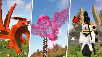 100 Amazing Jutsu in Minecraft Naruto Mod | Best Anime Mods