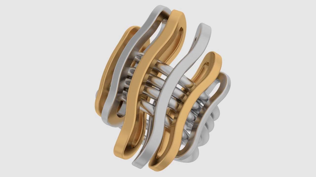 anello alghe gioielli modulari - YouTube
