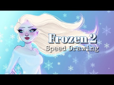 FROZEN 2💙 - SPEED DRAWING #debbymas2019 day 3🎄