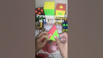Pyraminx cube solved in 18 secs|#cuber #ytshorts #viral #rubikscube #pyraminx