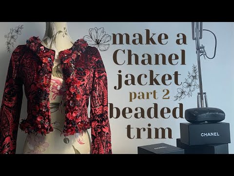 DIY red Chanel tweed jacket 