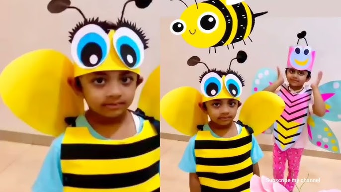 Disfraz de abeja fácil y rápido con un mono multiusos - Chita Lou - Costura  Creativa