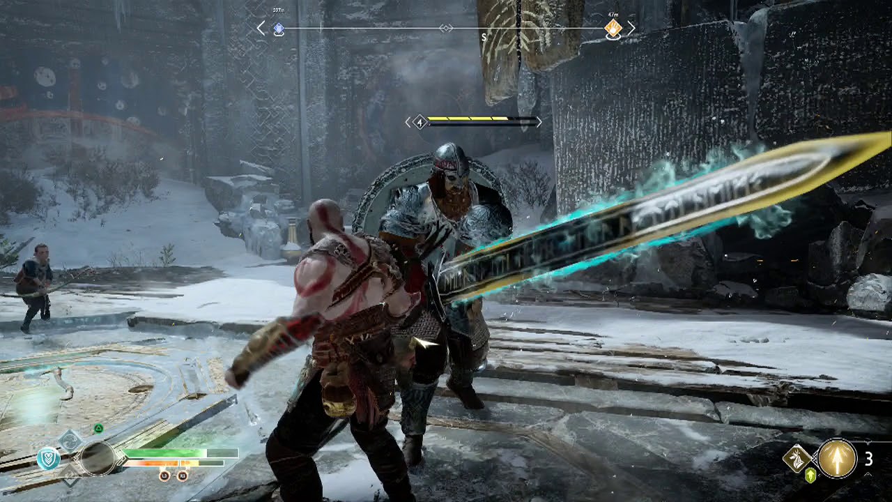 God of War Defeat Traveller the Magic Chisel - YouTube