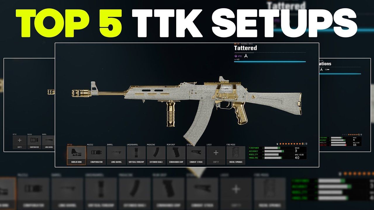 TOP 5 FASTEST TTK META CLASSES TO USE in BLACK OPS 6! (BO6 Best Class
