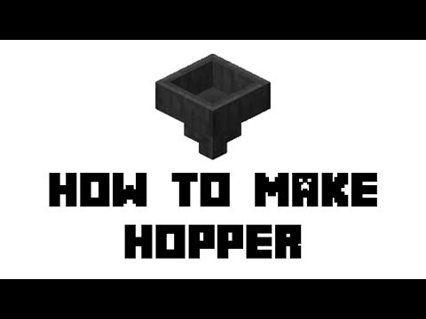 Video: How To Make A Funnel In Minecraft