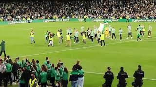 INDESCRIPTIBLE HIMNO BETIS CELEBRACIÓN PASE A FINAL COPA DEL REY!!!! BETIS-RAYO. Día 03-03-22