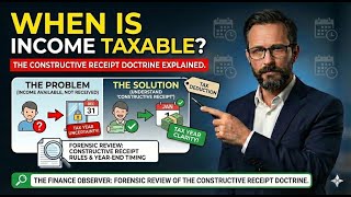 Constructive Receipt Doctrine 2026: The "New Year's Eve" Check Rule & Tax Timing