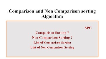 comparison and non comparison based sorting | stable and inplace sorting | GATE(CSE) | UGC-NET(CS)