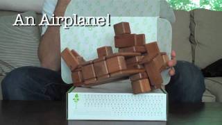 Magnetic Wooden Toys from Tegu - Building an Airplane