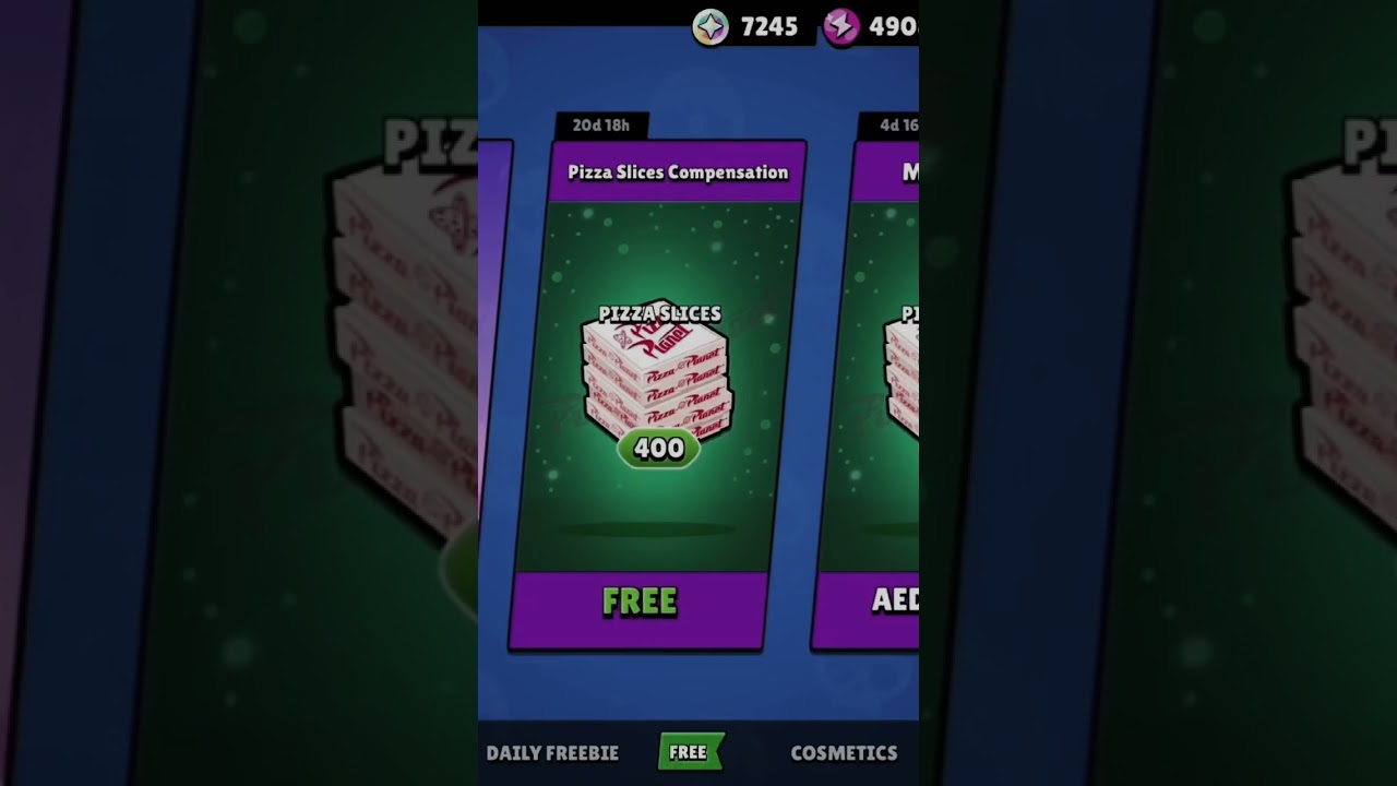 CLAIM YOUR FREE 400 PIZZA SLICES 🍕 😋 #subscribe #shorts #brawl #brawlstars #free #compensation #fyp