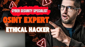 OSINT Expert | Cyber Security Specialist and Ethical Hacker