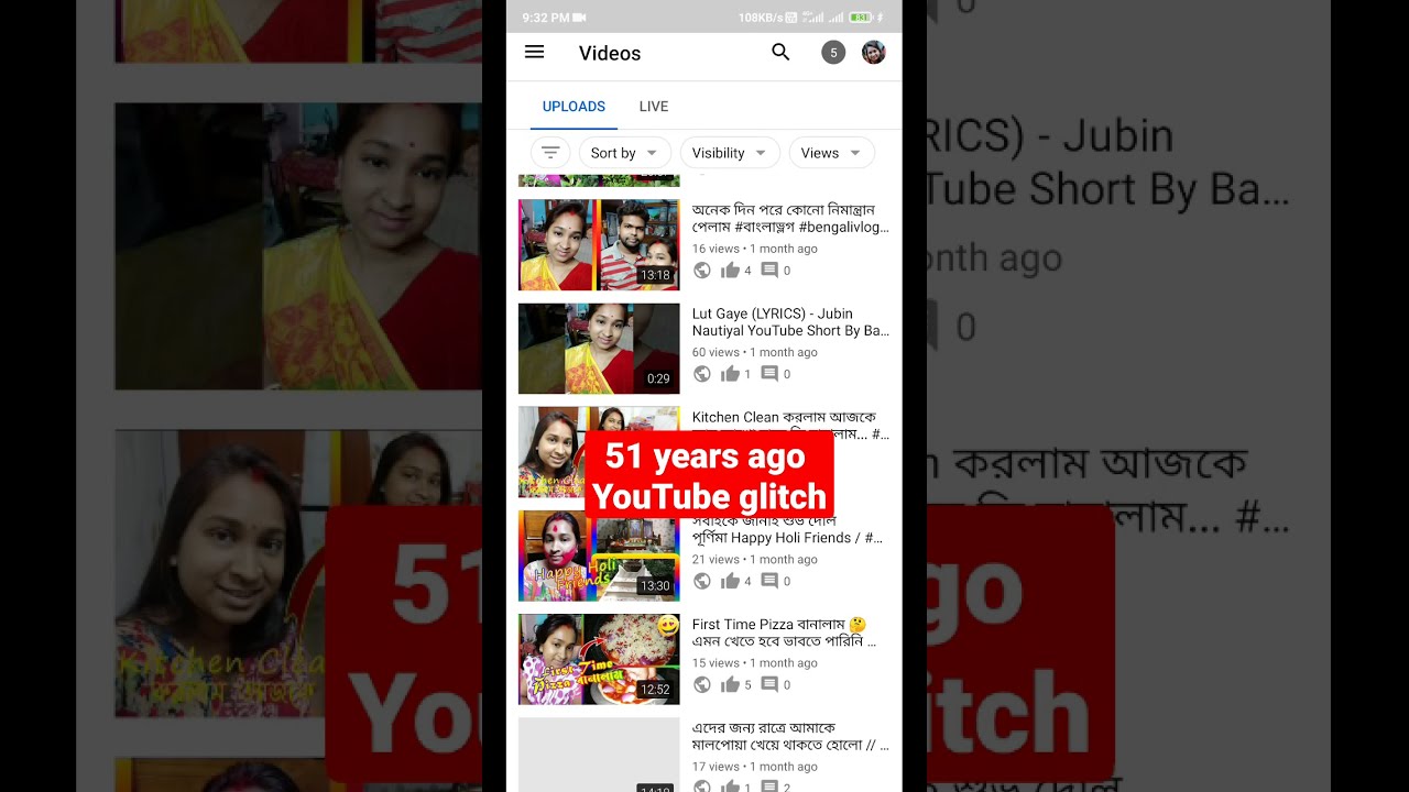 51 Years Ago YouTube Glitch YouTube 51 Years Ago YouTube Glitch YouTube