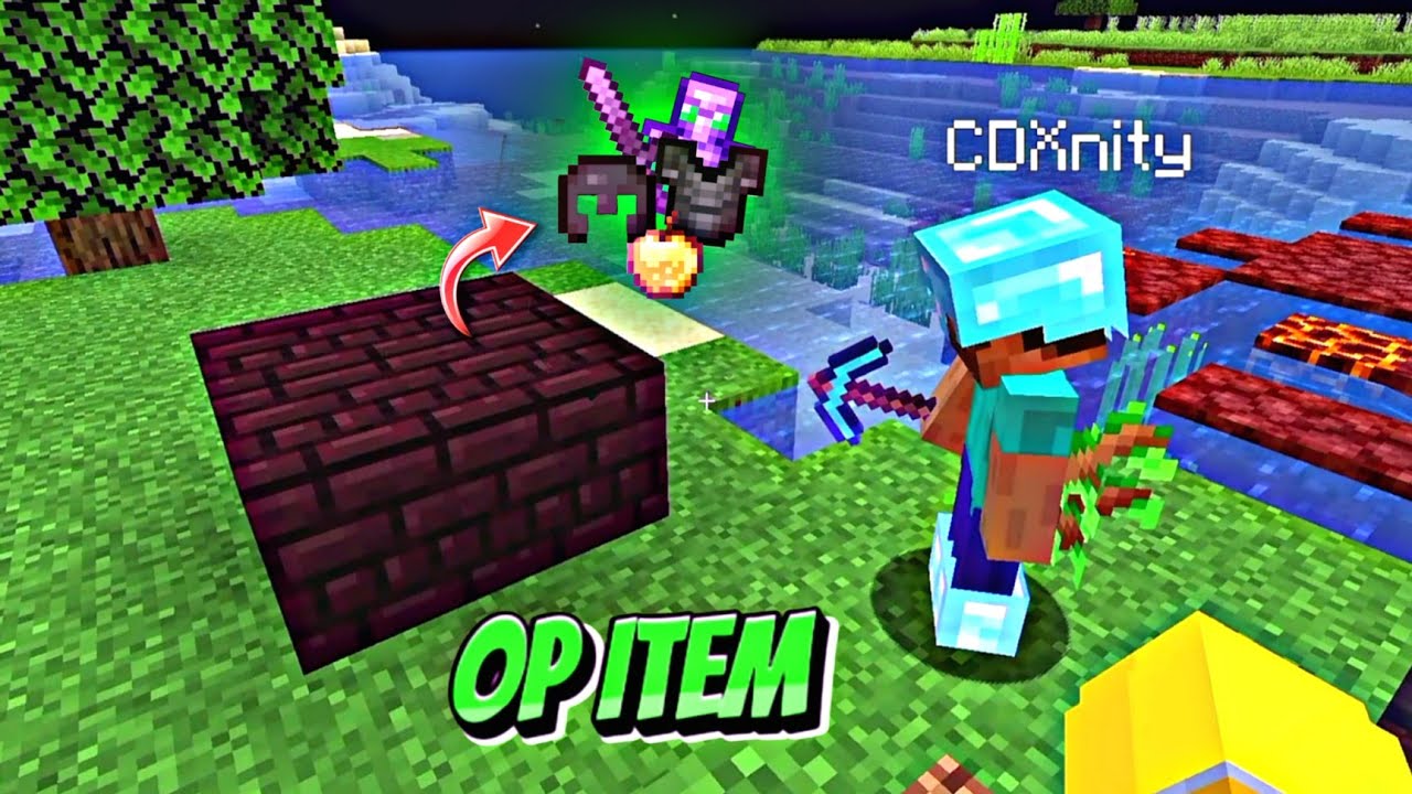 Minecraft But Nether Bricks Gives OP Loot :)