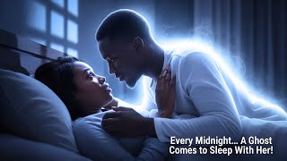 Every midnight a ghost comes to sleep with her until she finally ......#tales #africanfolktale