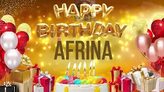 Afrina - Happy Birthday Afrina