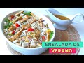 🥗 ENSALADA de POLLO y ARROZ con VINAGRETA de MIEL y MOSTAZA 🍯 [ENSALADAS de VERANO 😎⛱️ ]