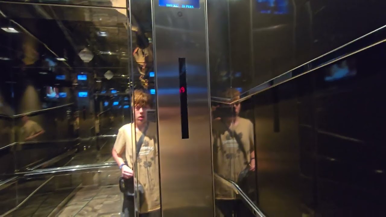 Awesome Schindler Marine Port Traction Elevators On The MSC Seashore (Front Right)