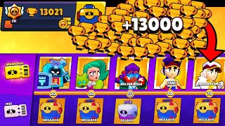 NONSTOP to 13000 TROPHIES Without Collecting BRAWL PASS! Brawl Stars