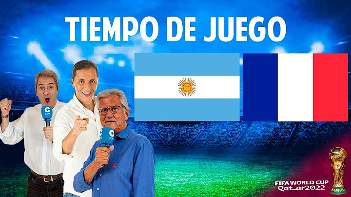 Directo del Argentina 3-3 Francia (Final del Mundial) en Tiempo de juego COPE