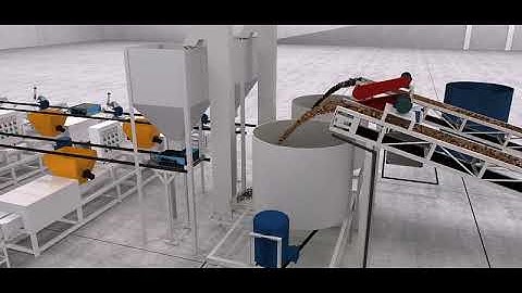 Automatic wood block production line