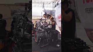 Puput Putceh BurgerKill Check sound @NovemberRain2019 Semarang #burgerkill #drummer