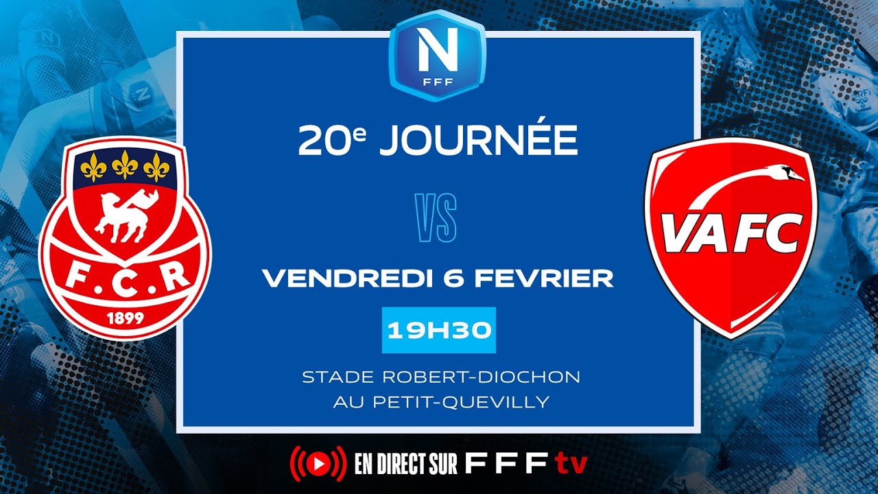 J20 I FC Rouen 1899 vs Valenciennes FC en replay I National FFF 2025-2026
