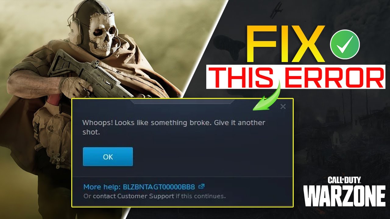 How to Fix Error Code blzbntagt00000bb8 in Warzone 3.0 on PC - YouTube