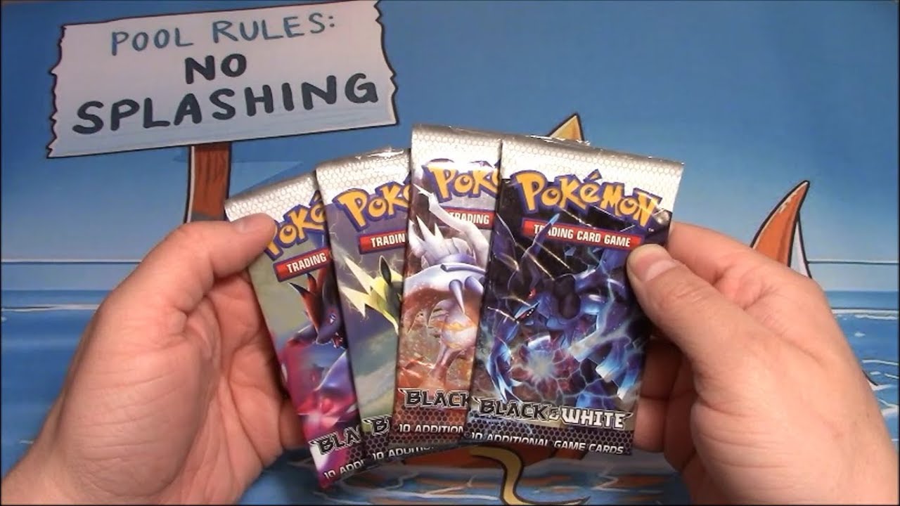 OPENING 4 BLACK/WHITE BASE SET BOOSTER PACKS! YouTube