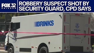 Security guard shoots robbery suspect in downtown Chicago, police say