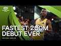 Erriyon knighton storms to fastest indoor 200m debut in history   world indoor tour 2024