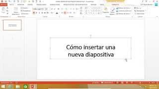 CURSO DE POWERPOINT 2013: Cómo insertar una nueva diapositiva