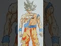 Drawing of Goku mastered ultra instinct