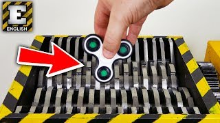 SHREDDING FIDGET SPINNER  EXPERIMENT AT HOME