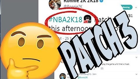 NBA 2K18 PATCH 3 FIX THE FRAME RATE ISSUE