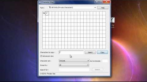 how to make a character map syamble