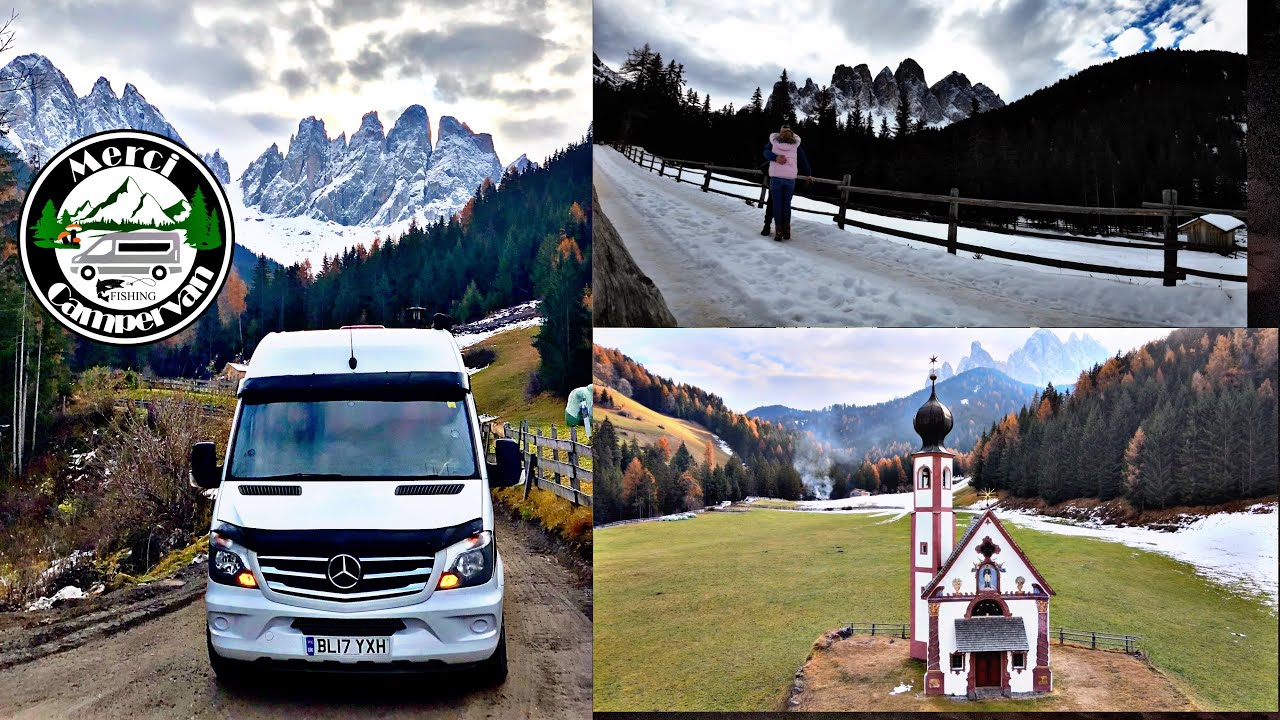Zimowy karawaning w Alpach na mrozie | Zjawiskowe Dolomity | Vanlife Włochy