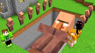 Encontrei o VILLAGER ENTERRADO no BURACO no MINECRAFT
