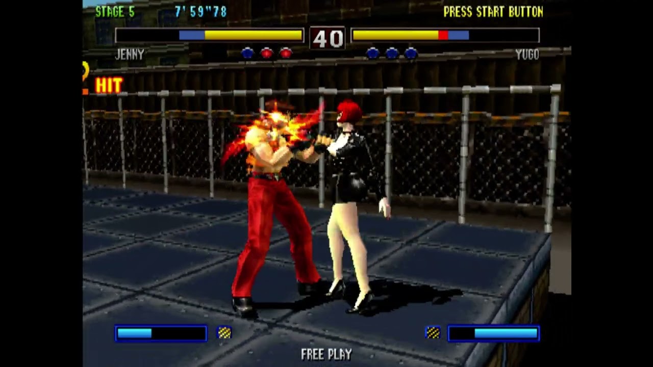 Bloody Roar 2 MAME Jenny 1 coin clear