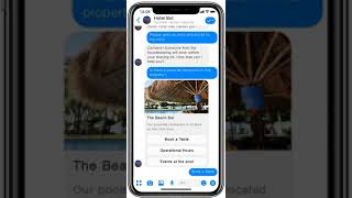 Chatbots for hotels on Facebook Messenger screenshot 3