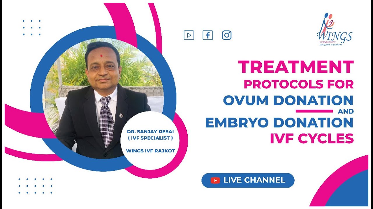 Ovum donation and Embryo Donation in IVF cycles: Dr. Sanjay Desai ( Wings IVF Hospital, Rajkot )