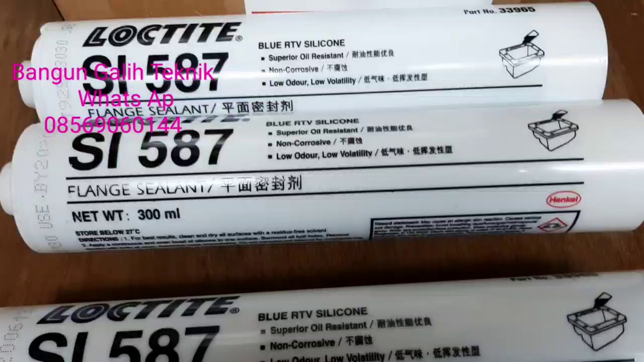 Loctite SI 587 Flange Sealant Blue Rtv Silicone YouTube