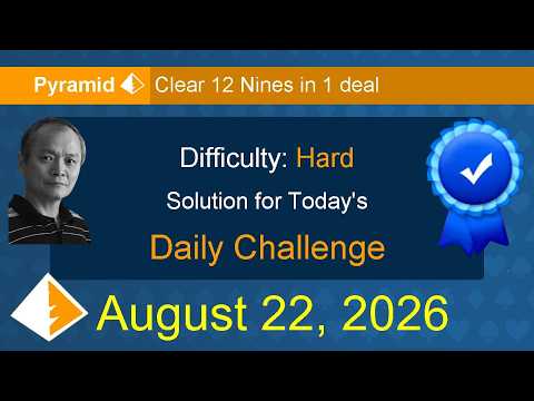 Microsoft Solitaire Collection: Pyramid - Hard - August 22, 2026