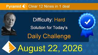 Microsoft Solitaire Collection: Pyramid - Hard - August 22, 2026 screenshot 5