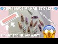 Diy | how I make my nail stickers | easy | mini cricut tutorial | vanity Val