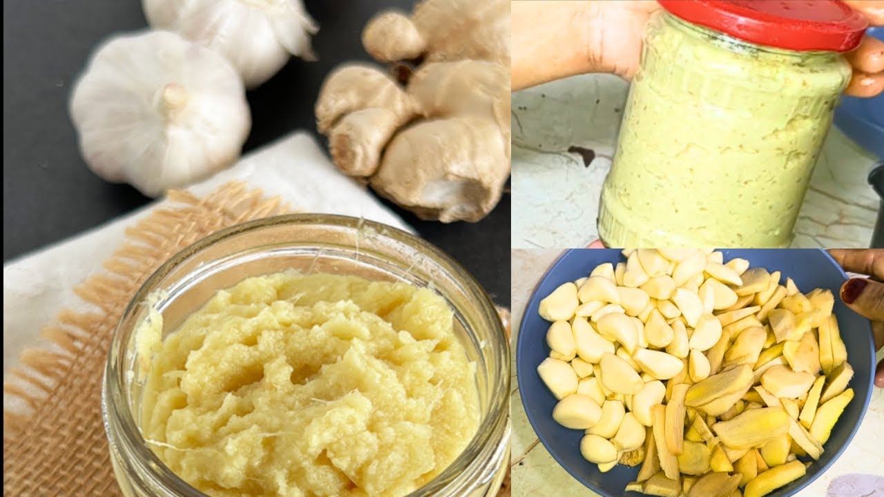 Ginger Garlic Paste Makes & Stores For 6 Months Without Changing Its Flavour& Colour|Helpful Forever