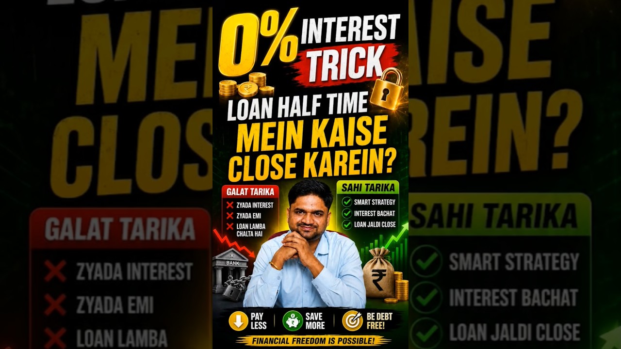 0% Interest Trick — Loan Half Time Mein Kaise Close Karein?#stockmarket #shorts